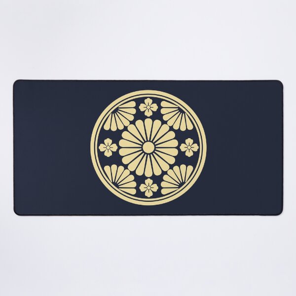 Item preview, Minimalist Kikku Flower Kamon Golden designed and sold by urrin DESIGN.