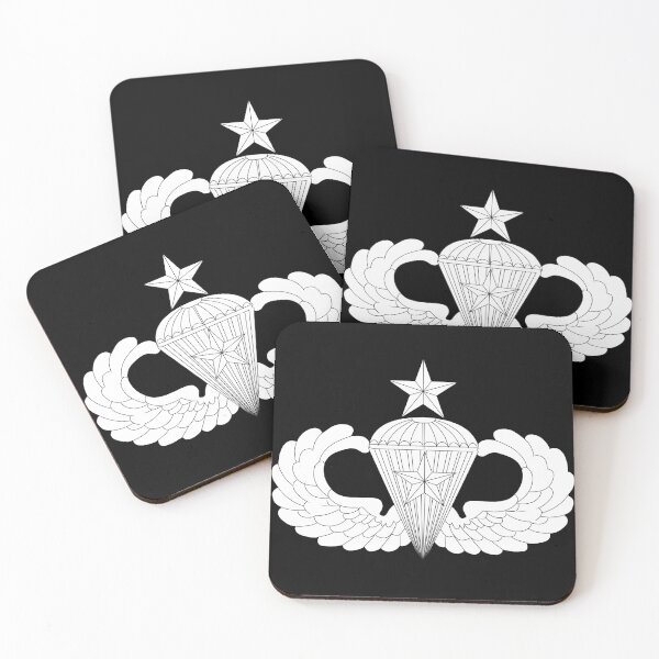 Item preview, Badge - Army - Parachutist - Senior - 5 Combat Star - LA X 300 designed and sold by Military Insignia Products.