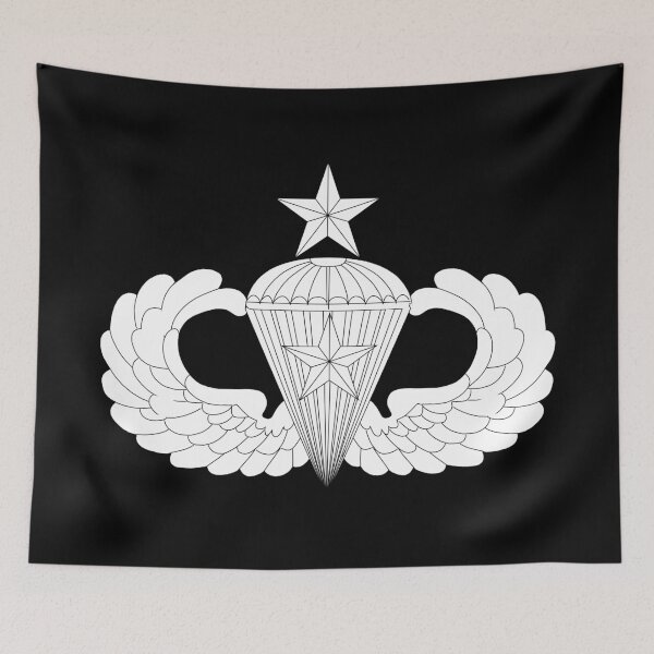Item preview, Badge - Army - Parachutist - Senior - 5 Combat Star - LA X 300 designed and sold by Military Insignia Products.