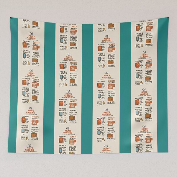 Item preview, LaMaisonOfMY MOM'S NAGGING WEAR YOUR TRAVEL REMINDERS COLLECTION No.6 ON WHITE designed and sold by LaMaisonOfMY.