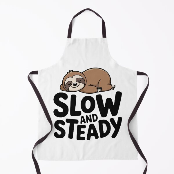 Item preview, Slow And Steady! Cute Sloth Pun designed and sold by PMCreative.