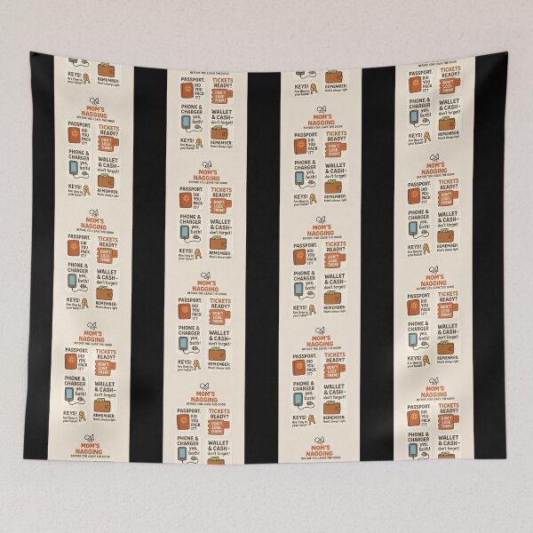 Item preview, LaMaisonOfMY MOM'S NAGGING WEAR YOUR TRAVEL MONTAGE COLLECTION No.6 BLACK EDITION designed and sold by LaMaisonOfMY.
