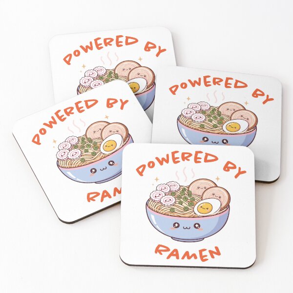 Item preview, Powered By Ramen Cute Kawaii Noodle Bowl designed and sold by ffpdsgn.