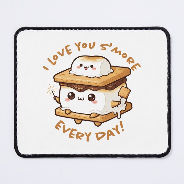 Item preview, I Love You S'more Cute Kawaii Pun designed and sold by ffpdsgn.
