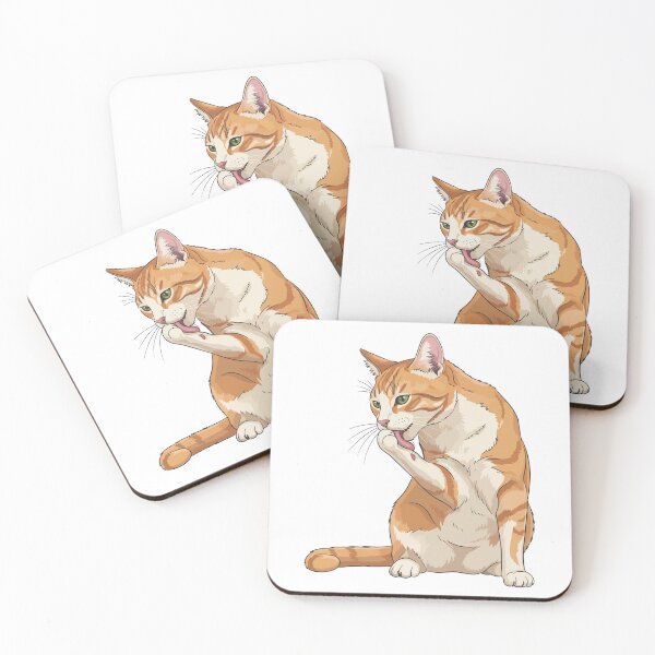 Item preview, Licking Cat designed and sold by insiyah7253.