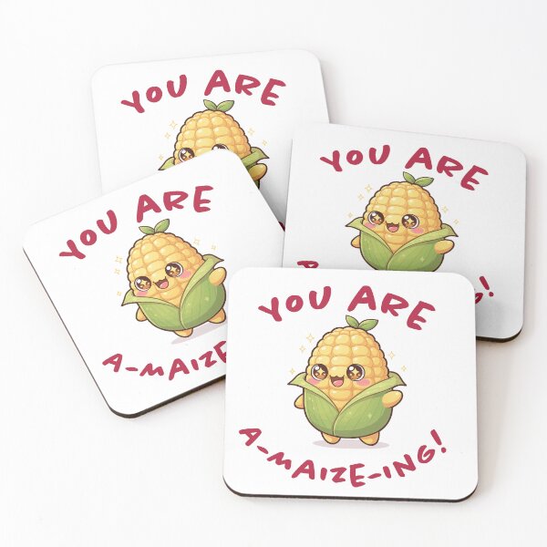 Item preview, You Are A-maize-ing Cute Corn Pun designed and sold by ffpdsgn.