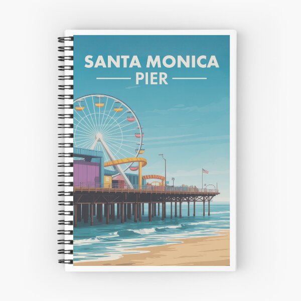Item preview, SANTA MONICA PEIR TRAVEL ART designed and sold by MarkedArtPrints.