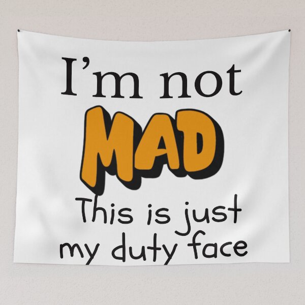 Item preview, Funny Police Shirt – I’m Not Mad, This Is Just My Duty Face designed and sold by BrewtifulMugs.