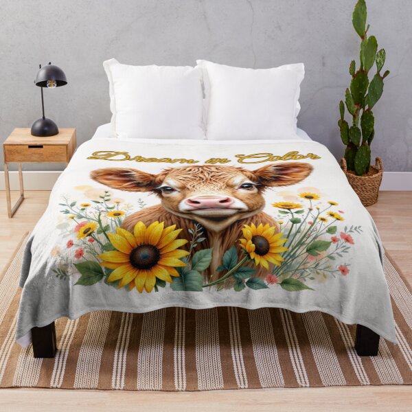 Item preview, Dream In Color Baby Calf Sunflower designed and sold by rustyroofco.