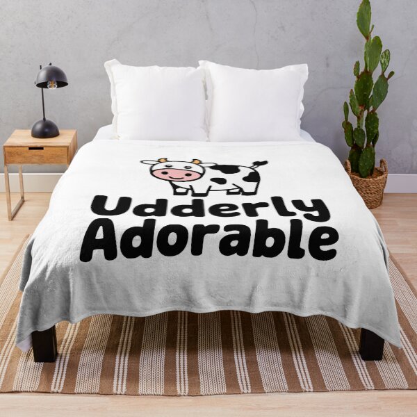 Item preview, Udderly Adorable! Cute Cow Pun designed and sold by PMCreative.