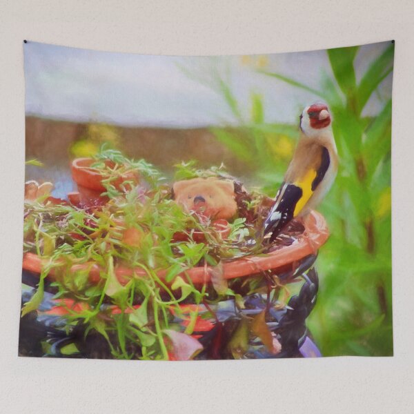 Item preview, Goldfinch in the fairy garden designed and sold by missmoneypenny.
