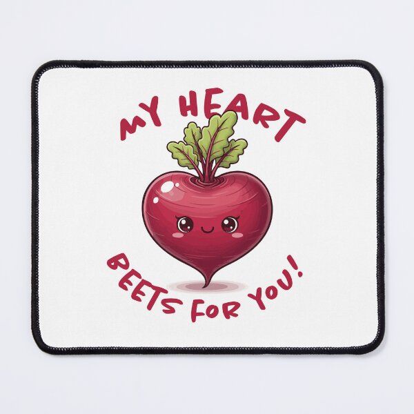Item preview, My Heart Beets For You Cute Vegetable Pun designed and sold by ffpdsgn.