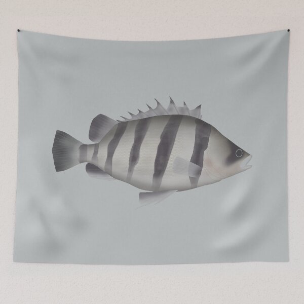 Item preview, Four-barred Tigerfish designed and sold by fishfolkart.
