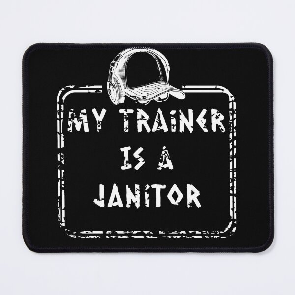 Item preview, Anatoly meme - My Trainer is a Janitor | White design | Can I clean here Gym prank of a Fake cleaner designed and sold by ZechJohnRB.