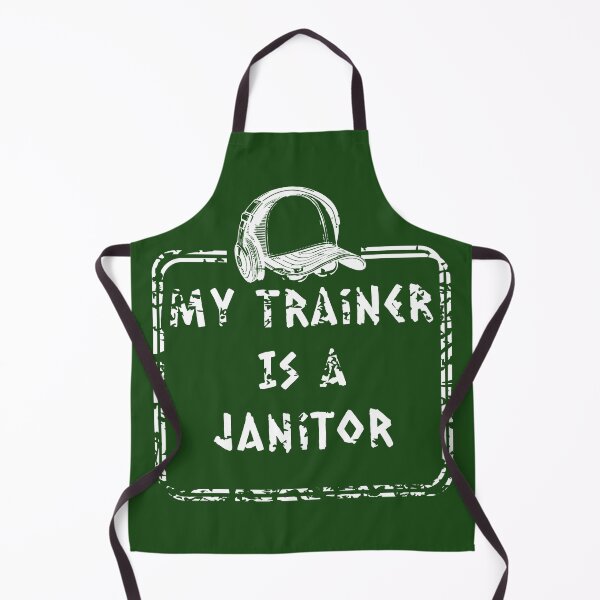 Item preview, Anatoly meme - My Trainer is a Janitor | White design | Can I clean here Gym prank of a Fake cleaner designed and sold by ZechJohnRB.