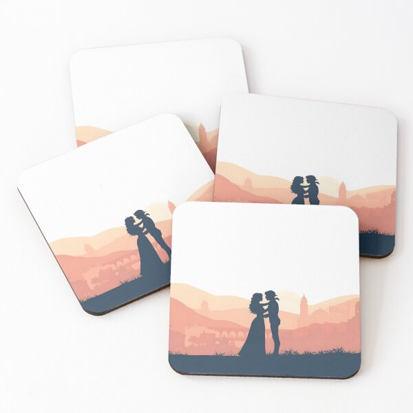Item preview, The Embrace of Orpheus and Eurydice | Mythical Love in Silhouette designed and sold by PonmeOtraShop.