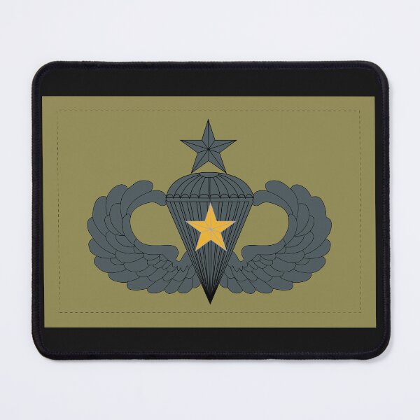 Item preview, Badge - Army - Parachutist - Senior - 5 Combat Star - Subdued X 300 designed and sold by Military Insignia Products.