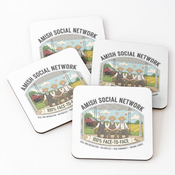 Item preview, Amish Social Network - 100% Face-to-Face - True Community & Organic Chores designed and sold by RedDelaney.