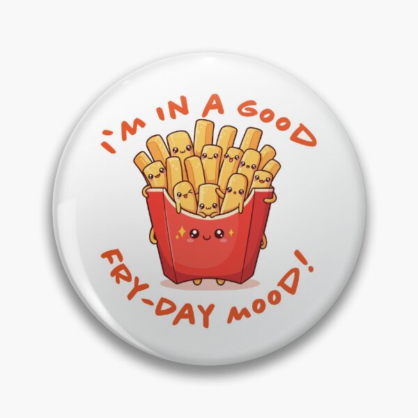 Item preview, Good Fry-day Mood Cute French Fries Pun designed and sold by ffpdsgn.