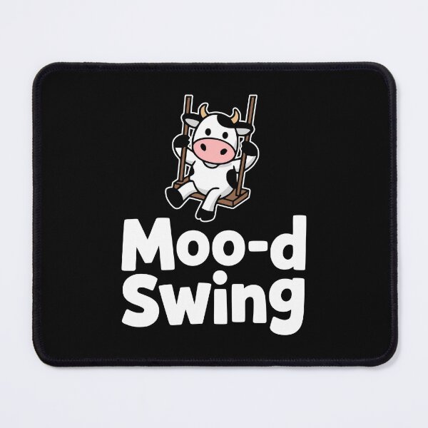 Item preview, Moo-d Swing! Funny Swinging Cow Pun designed and sold by PMCreative.