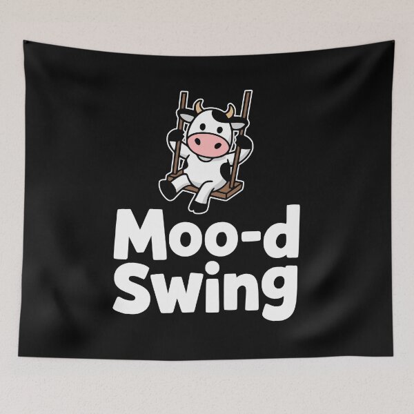 Item preview, Moo-d Swing! Funny Swinging Cow Pun designed and sold by PMCreative.