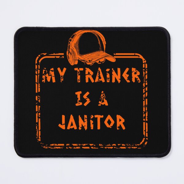 Item preview, Anatoly meme - My Trainer is a Janitor | Halloween Orange design | Can I clean here Gym prank of a Fake cleaner designed and sold by ZechJohnRB.