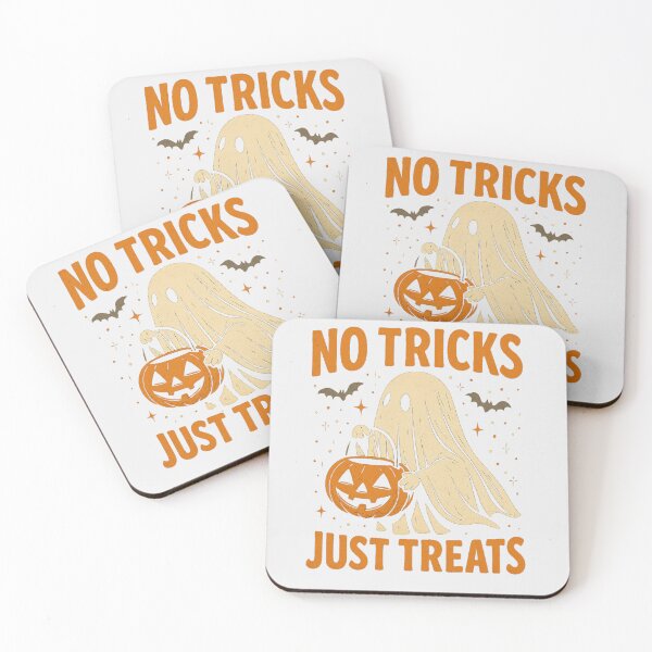 Item preview, No Tricks Just Treats Halloween T-Shirt Design, Cute Ghost Pumpkin Basket Graphic, Vintage Style Fall Season Digital Art Print designed and sold by Graphisphere.