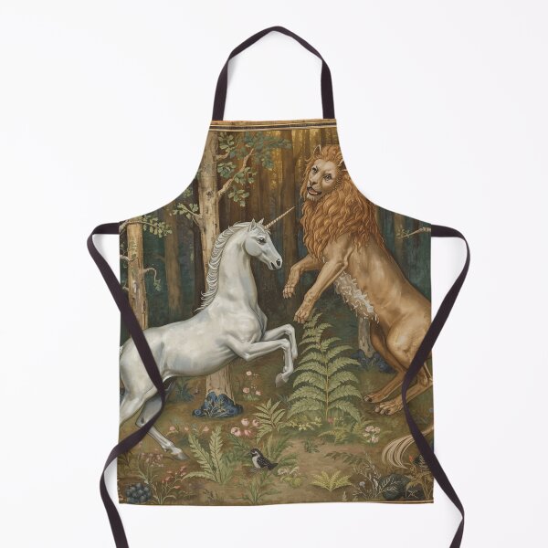 Item preview,  Unicorn and Lion medieval tapestry style artwork designed and sold by Vintage Designs +.
