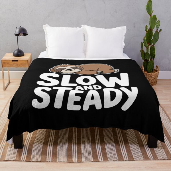 Item preview, Slow And Steady! Funny Sloth Pun designed and sold by PMCreative.