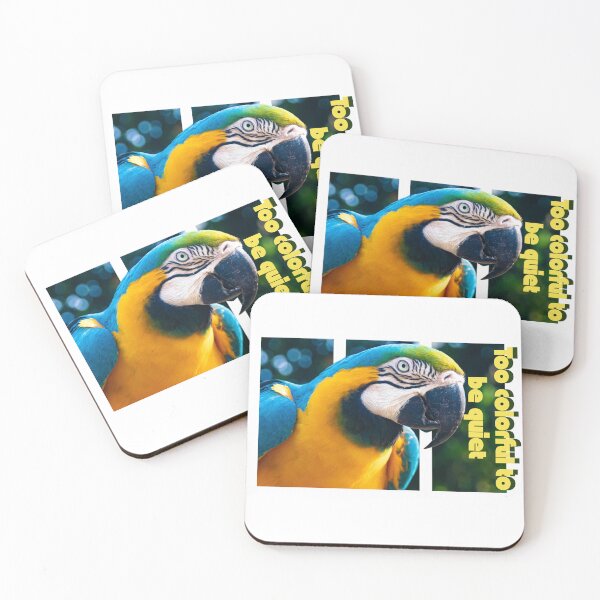 Item preview, Too colorful to be quiet - parrot Ara design designed and sold by Sylviap Studio.