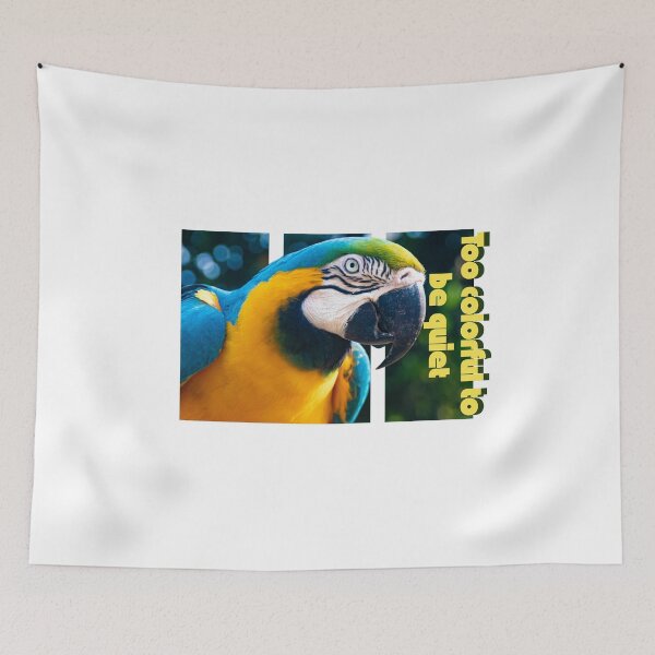 Item preview, Too colorful to be quiet - parrot Ara design designed and sold by Sylviap Studio.