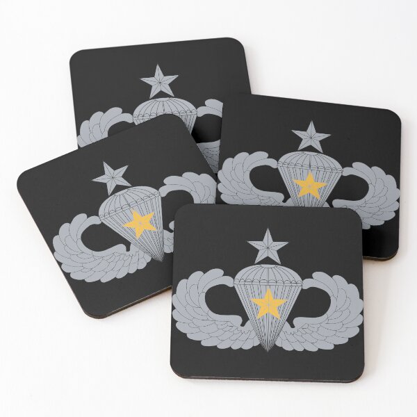 Item preview, Badge - Army - Parachutist - Senior - 5 Combat Star X 300 designed and sold by Military Insignia Products.