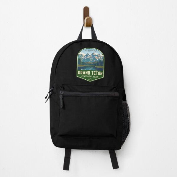 Item preview, Grand Teton National Park in Wyoming, USA Retro Travel Art Emblem designed and sold by MaateoDesign.