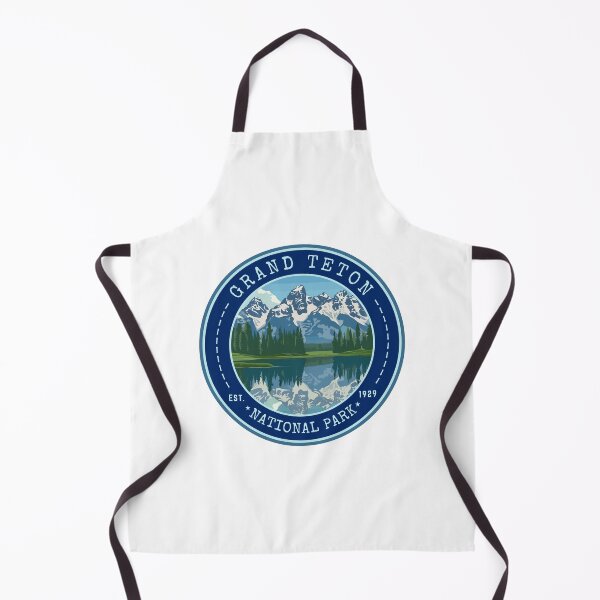 Item preview, Grand Teton National Park in Wyoming, USA Vintage Travel Art Circle Emblem designed and sold by MaateoDesign.