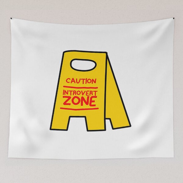 Item preview, Be Aware To Introvert Zone designed and sold by DreadFlockArt.