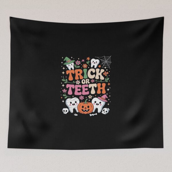 Item preview, Trick Or Teeth Halloween Dentist Dental Hygienist Assistant 1  designed and sold by dainegilbert.