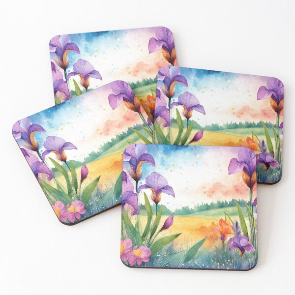 Item preview, Flores de iris morado designed and sold by MystAvalon.