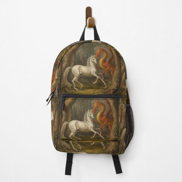 Item preview,  Unicorn and Dragon medieval tapestry style artwork designed and sold by Vintage Designs +.