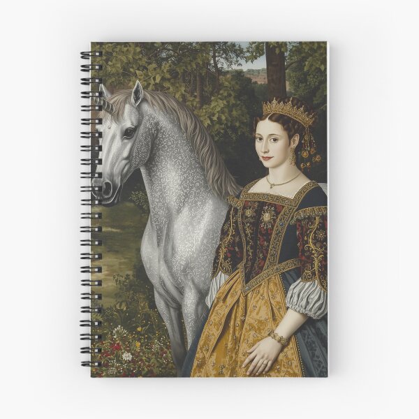 Item preview, Tudor Maid and a Unicorn painting designed and sold by Vintage Designs +.