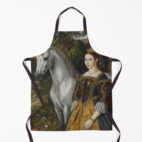 Item preview, Tudor Maid and a Unicorn painting designed and sold by Vintage Designs +.