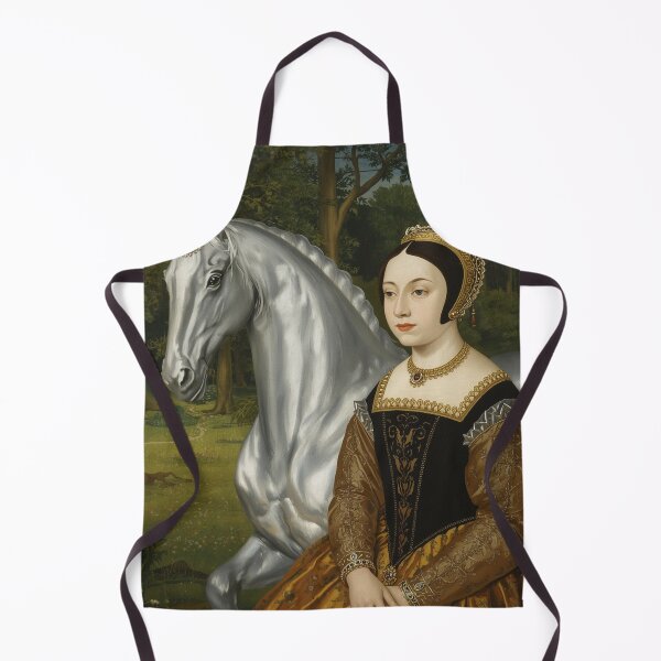 Item preview, Tudor Maid and a Unicorn painting designed and sold by Vintage Designs +.