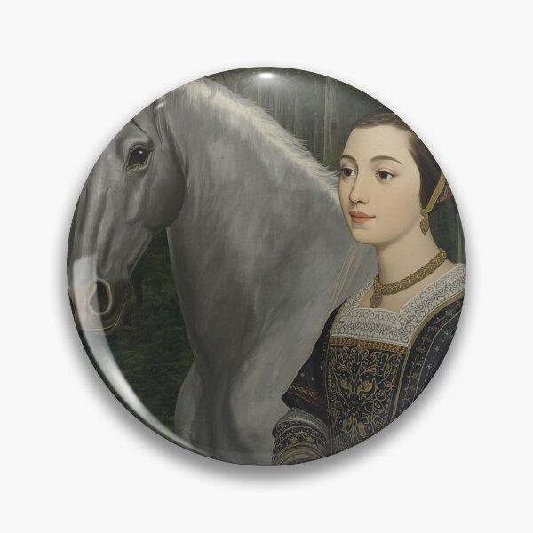 Item preview, Tudor Maid and a Unicorn painting designed and sold by Vintage Designs +.