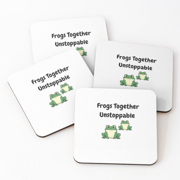 Item preview, Frogs Together Unstoppable Funny Frog Squad Friendship Cute Frogs Together designed and sold by Omarmadani.