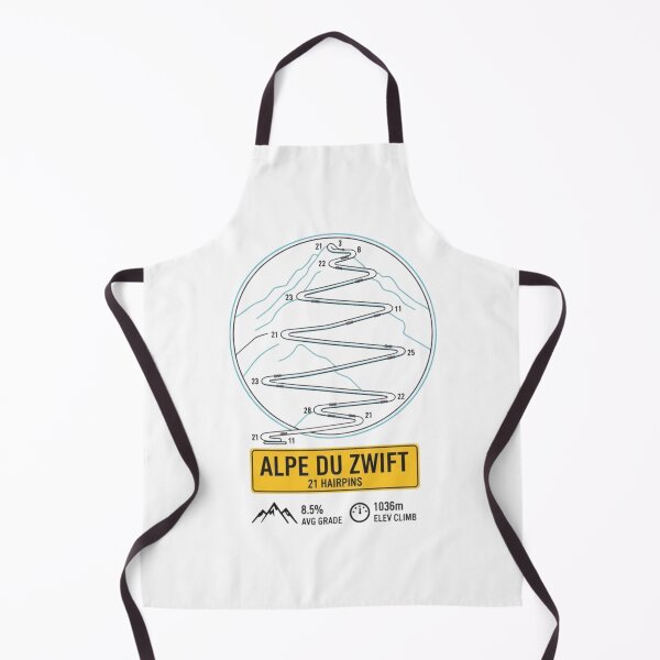 Item preview, Road to Sky: Alpe du Zwift KOM Tee - 8.5% Avg Grade Cycling Gift designed and sold by loccotown168.