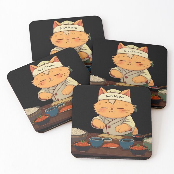 Item preview, Sushi Chef Cat designed and sold by Uglyandcute.