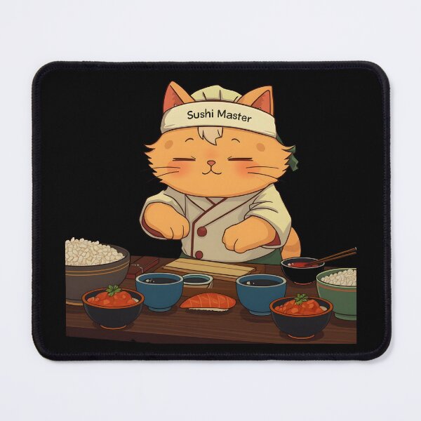 Item preview, Sushi Chef Cat designed and sold by Uglyandcute.