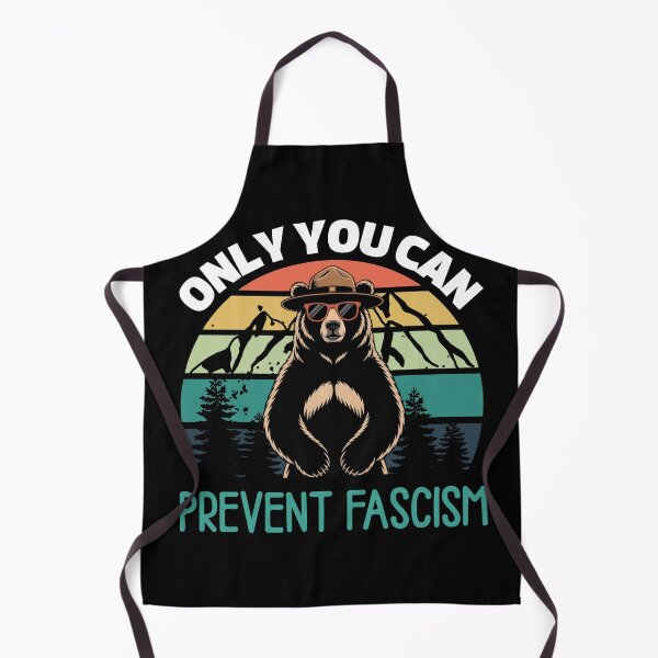 Item preview, Funny Bear Only You Can Prevent Fascism - Vintage Resist Smokey designed and sold by ZACK ART.