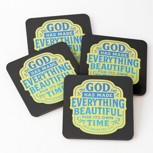 Item preview, Ecclesiastes 3:11 God Has Made Everything Beautiful For Its Own Time designed and sold by plushism.