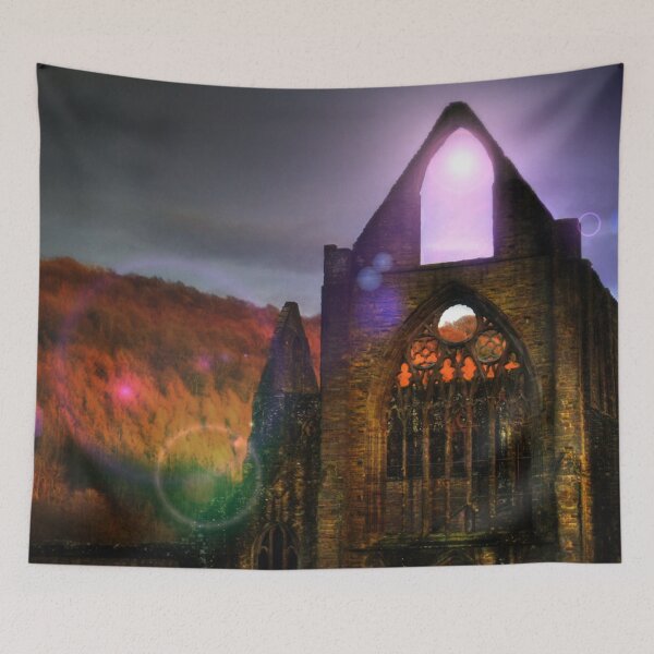 Item preview, The Nave's West Window - Tintern Abbey + lens flare designed and sold by missmoneypenny.