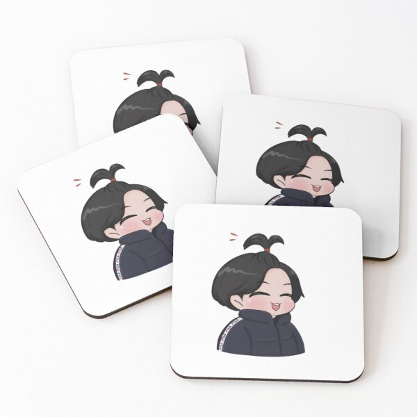 Item preview, Cute Chibi JK – Smiling Jungkook-Inspired Cartoon Art designed and sold by DynamiteDrops.